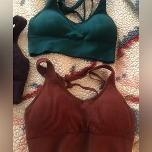 3 AoxJox seamless sports bra bundle